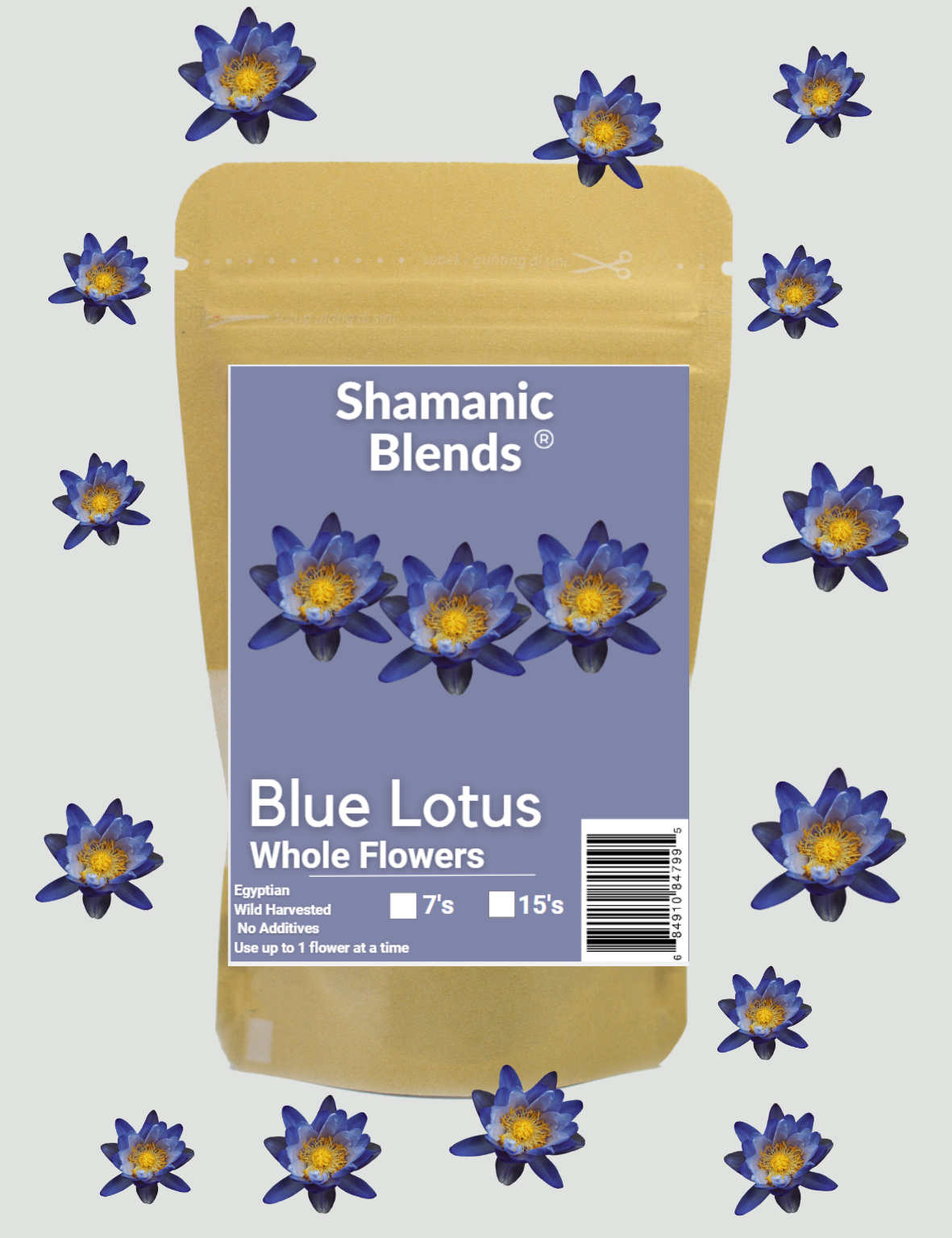 Blue Lotus Flowers –