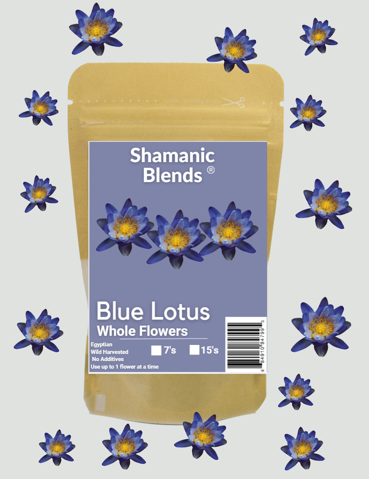 Blue Lotus Flowers