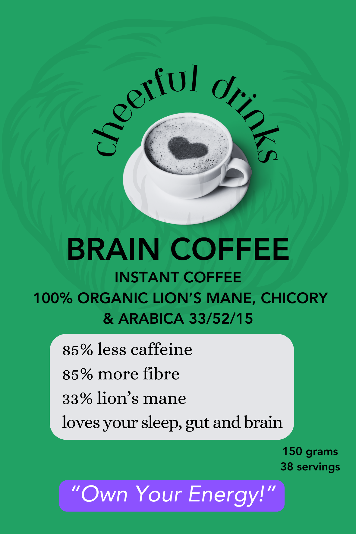 Brain Coffee Lion's Mane Chicory & Arabica