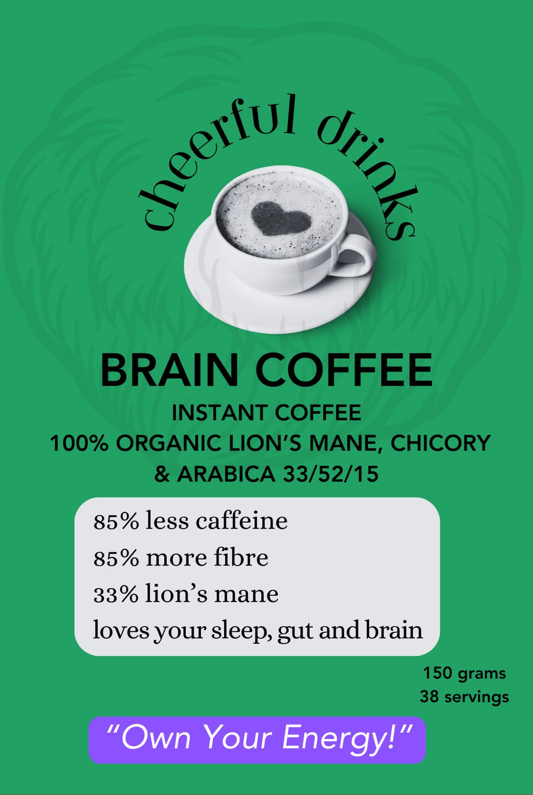 Brain Coffee Lion's Mane Chicory & Arabica