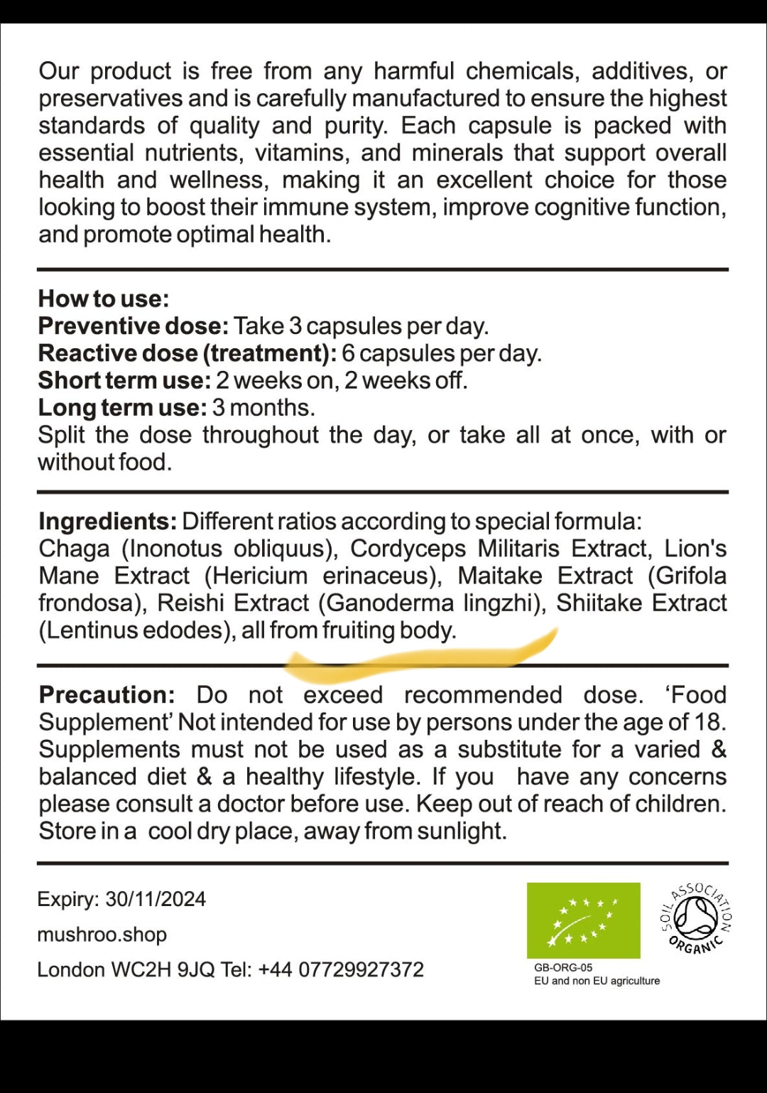 LIONS MANE Capsules